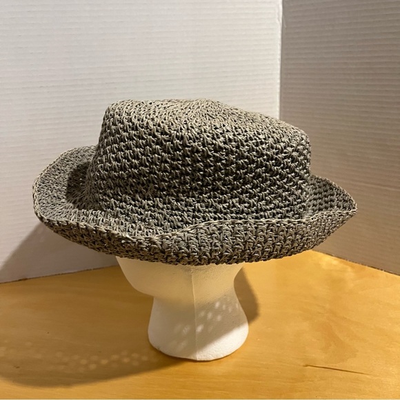 Adventurer Straw Hat Women’s One Size Blue Grey - Picture 3 of 8